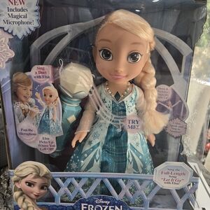 Disney Frozen Elsa Singing Doll with Microphone - Blue Dress